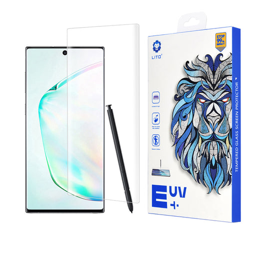 Προστατευτική μεμβράνη οθόνης Lito για Samsung Galaxy Note 10+ 5G N976 / Note 10+ N975, Ασφαλισμένο γυαλί, UV κόλλα, 3D