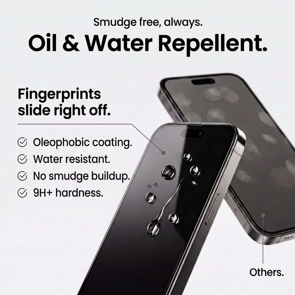 Προστατευτική μεμβράνη οθόνης Tech-Protect OneTouch για Apple iPhone 18 Pro / 17 Pro, Ασφαλισμένο γυαλί, Πλήρης κόλλα, Σετ 2 τεμαχίων, Διαφανές