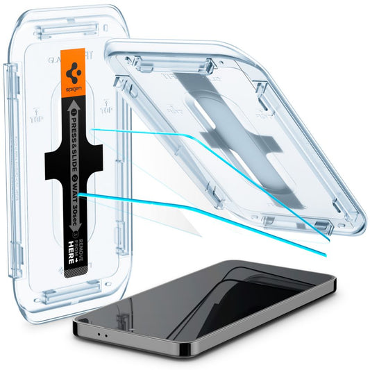 Προστατευτική Μεμβράνη Οθόνης Spigen GlastR EZ FIT για Samsung Galaxy S25+ S936 / S24+ S926, Ενισχυμένο Γυαλί, Πλήρης Κόλληση, Σετ 2 τεμαχίων AGL07432