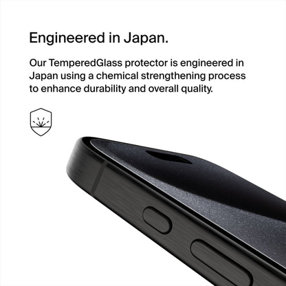 Προστατευτική μεμβράνη οθόνης Belkin ScreenForce TemperedGlass για Apple iPhone 15 Pro, Ασφαλισμένο γυαλί, Full Glue OVA137zz