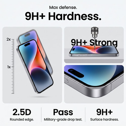 Προστατευτική μεμβράνη οθόνης Tech-Protect OneTouch για Apple iPhone 18 Pro / 17 Pro, Ασφαλισμένο γυαλί, Πλήρης κόλλα, Σετ 2 τεμαχίων, Διαφανές