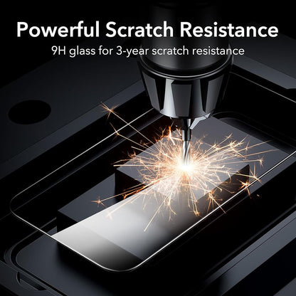 Anank 1X Reinforced Screen Protector for Apple iPhone 16 Pro, Tempered Glass, Full Glue, 3D, Set of 10 pieces