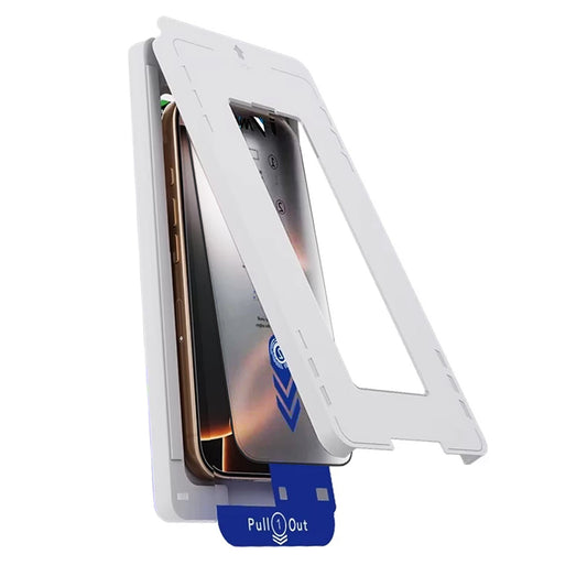 Προστατευτική μεμβράνη οθόνης Anank 2X Reinforced για Apple iPhone 16, Ασφαλισμένο γυαλί, Πλήρης κόλλα, 2.5D, Μαύρο