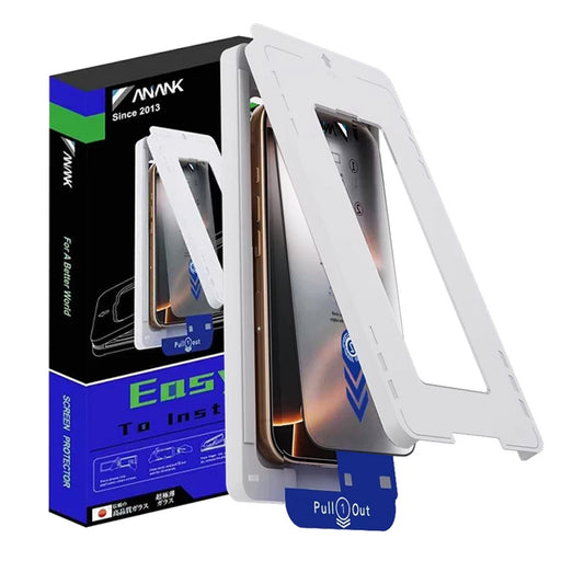 Προστατευτική Μεμβράνη Οθόνης Anank 5X Reinforced Applicator για Apple iPhone 17 Pro, Ενισχυμένο Γυαλί, Full Glue, 2.5D, Μαύρη