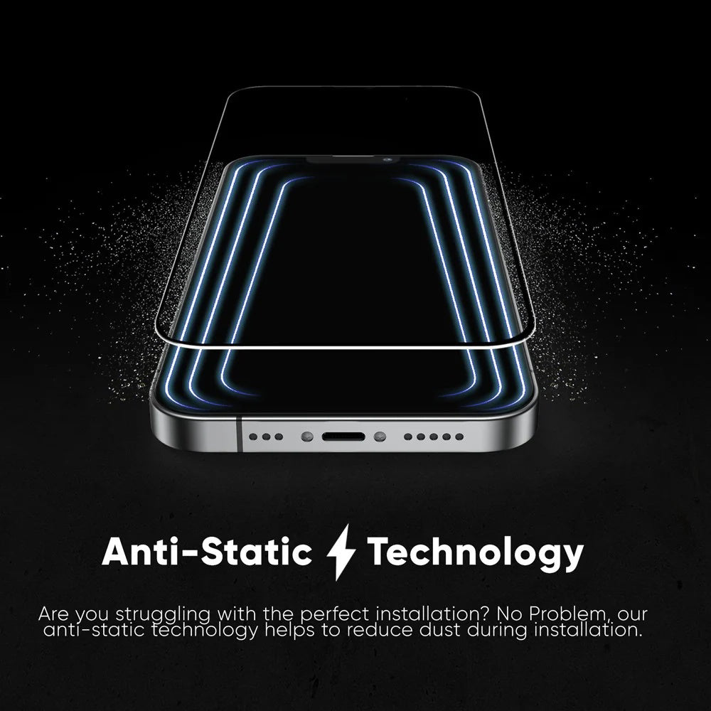 Προστατευτική Μεμβράνη Οθόνης Anank 5X Reinforced Invisible για Apple iPhone 17, Ενισχυμένο Γυαλί, Full Glue, 3D, Μαύρη