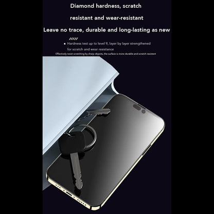 Προστατευτική μεμβράνη οθόνης Anank Anti-Fingerprint για Apple iPhone 14 Pro Max, ασφαλισμένο γυαλί, πλήρης κόλλα, 2.5D, μαύρο