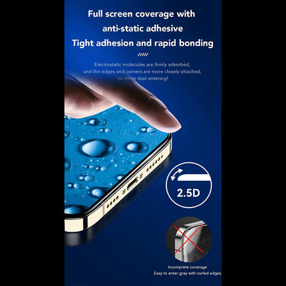 Προστατευτική Μεμβράνη Οθόνης Anank για Apple iPhone 17 Pro Max, Ενισχυμένο Γυαλί, Full Glue, 2.5D, Μαύρη