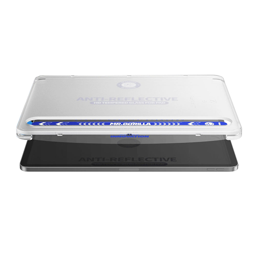Προστατευτική μεμβράνη οθόνης Blueo Anti-Reflective HD Applicator Pro για Apple iPad Pro 11 (2024), Ασφαλισμένο γυαλί, Πλήρης κόλλα