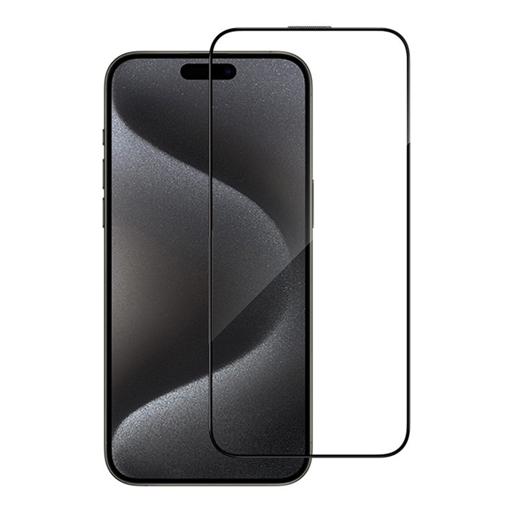 Blueo Anti-Reflective HD Screen Protector for Apple iPhone 14 Pro Max, Tempered Glass, Full Glue, Black