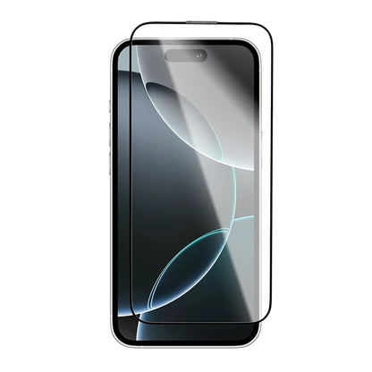 Προστατευτική μεμβράνη οθόνης Blueo Crystal Anti-Scratch για Apple iPhone 15 Pro Max, Ασφαλισμένο γυαλί, Πλήρης κόλλα, Μαύρο