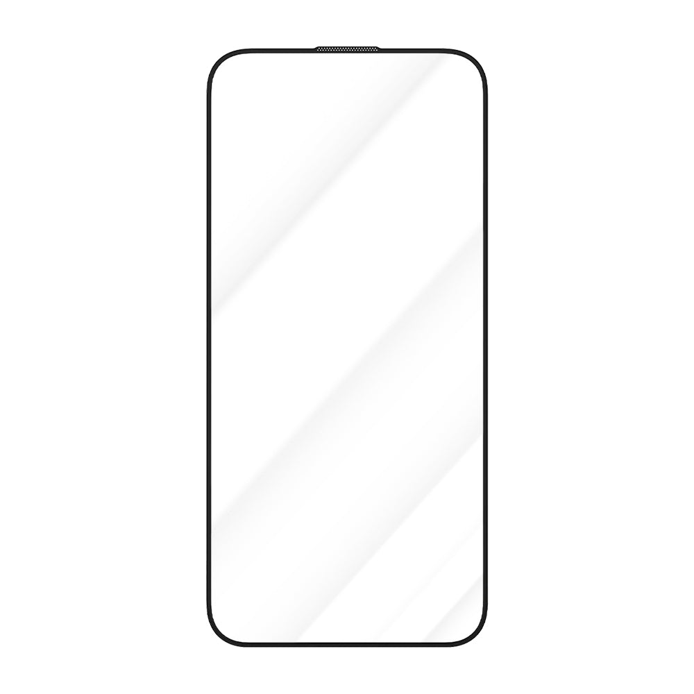 Προστατευτική μεμβράνη οθόνης Blueo Crystal Anti-Scratch για Apple iPhone 15 Pro, Ασφαλισμένο γυαλί, Πλήρης κόλλα, Μαύρο