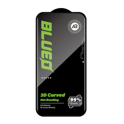 Προστατευτικό οθόνης Blueo Curved Edge AR Applicator για Apple iPhone 18 Pro / 17 Pro / 17 / 16 Pro, Σκληρυμένο Γυαλί, Full Glue, 3D, Μαύρο