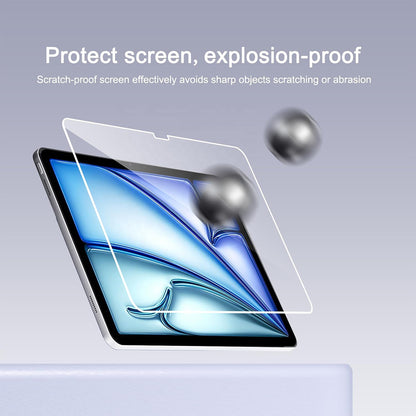 Προστατευτική μεμβράνη οθόνης Blueo HD για Apple iPad Air 13 (2024), Ασφαλισμένο γυαλί, Πλήρης κόλλα