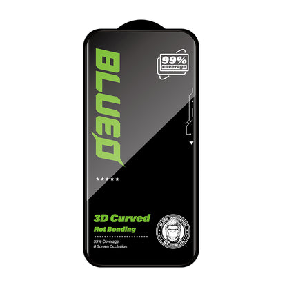 Προστατευτική μεμβράνη οθόνης Blueo HD για Apple iPhone 16 Pro, ασφαλισμένο γυαλί, πλήρης κόλλα, 3D, μαύρο
