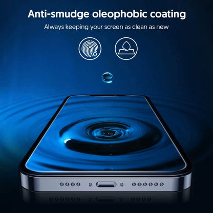 Προστατευτική μεμβράνη οθόνης Blueo Silk HD για Apple iPhone 13 Pro Max, Ασφαλισμένο γυαλί, Πλήρης κόλλα, Σετ 5 τεμαχίων, 2.5D, Μαύρο
