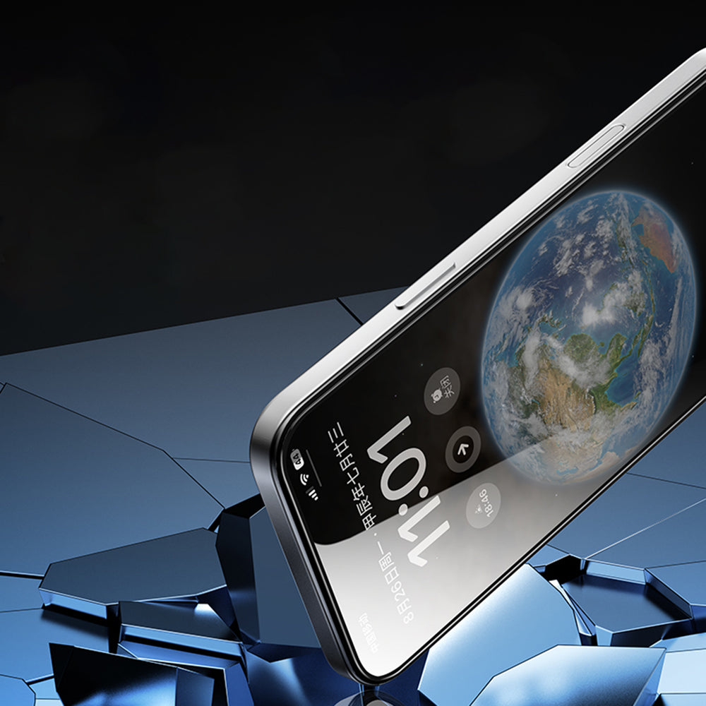 Προστατευτική μεμβράνη οθόνης Blueo Silk HD για Apple iPhone 13 Pro Max, Ασφαλισμένο γυαλί, Πλήρης κόλλα, Σετ 5 τεμαχίων, 2.5D, Μαύρο