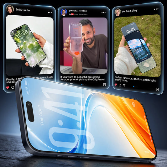Προστατευτική μεμβράνη οθόνης Torras OrigArmor για Apple iPhone 18 Pro Max / 17 Pro Max, Ενισχυμένο γυαλί, Πλήρης κόλλα