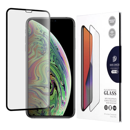 Προστατευτική μεμβράνη οθόνης DUX DUCIS για Apple iPhone 11 Pro / XS / X, Ασφαλισμένο γυαλί, Edge Glue, Μαύρο