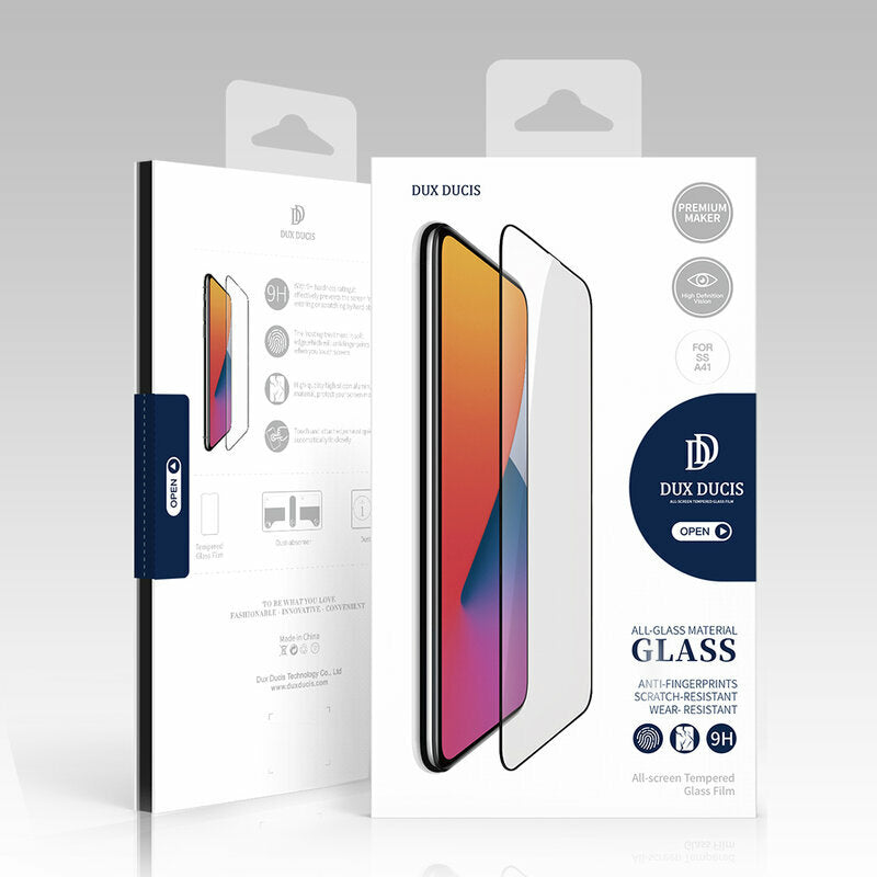 DUX DUCIS Screen Protector for Huawei nova 12 Pro, Tempered Glass, Edge Glue, Black