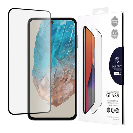 Προστατευτική μεμβράνη οθόνης DUX DUCIS για Samsung Galaxy M35, ασφαλισμένο γυαλί, Edge Glue, μαύρο