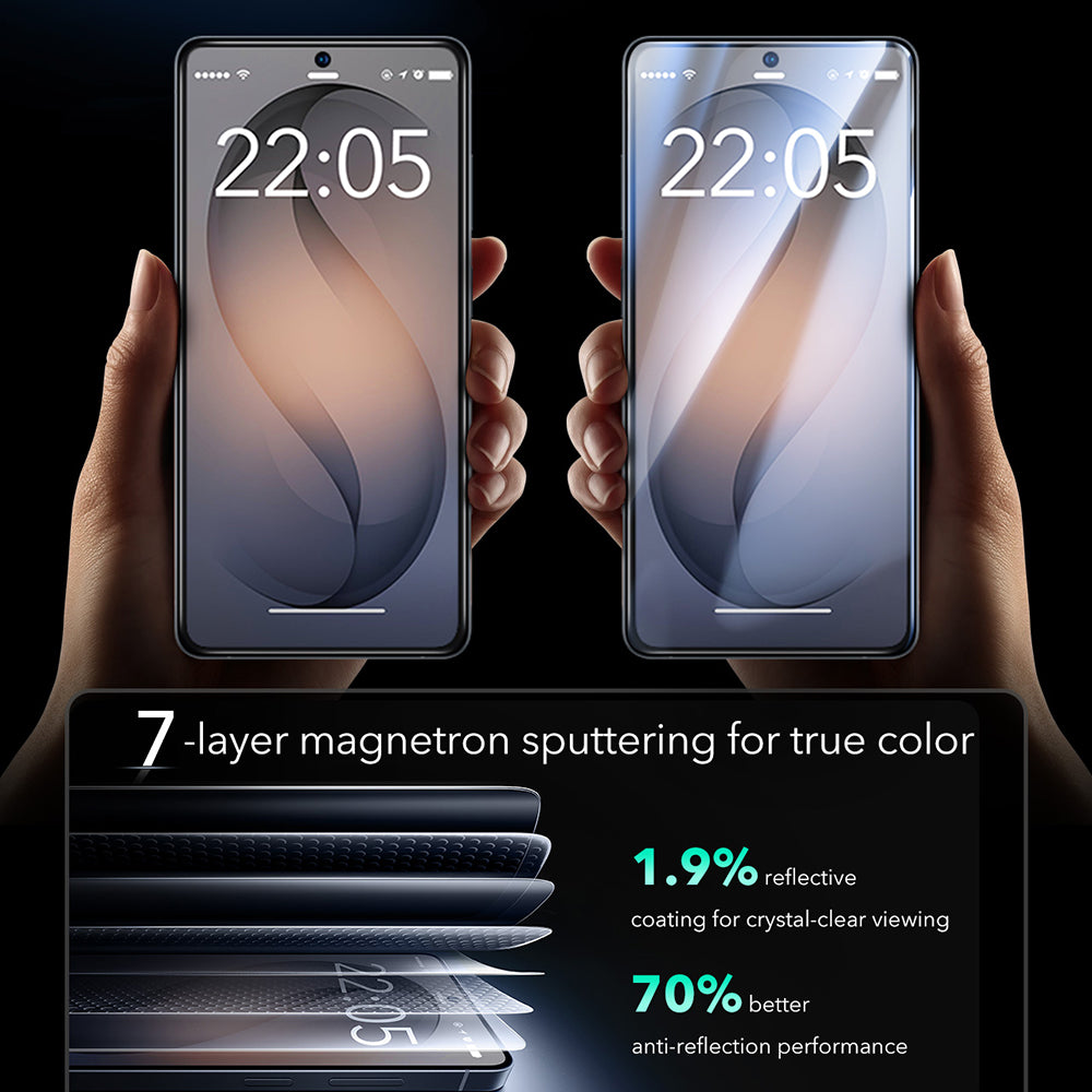 ESR Armorite Screen Protector for Samsung Galaxy S26 Ultra, Tempered Glass, Full Glue, Set of 2 Pieces