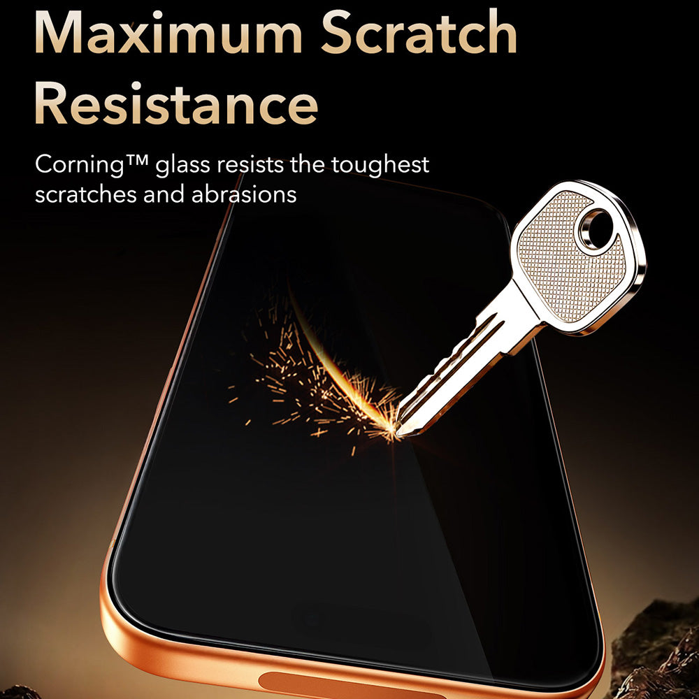 ESR Armorite Pro UltraFit Screen Protector for Apple iPhone 18 Pro Max / 17 Pro Max, Tempered Glass, Full Glue, Black