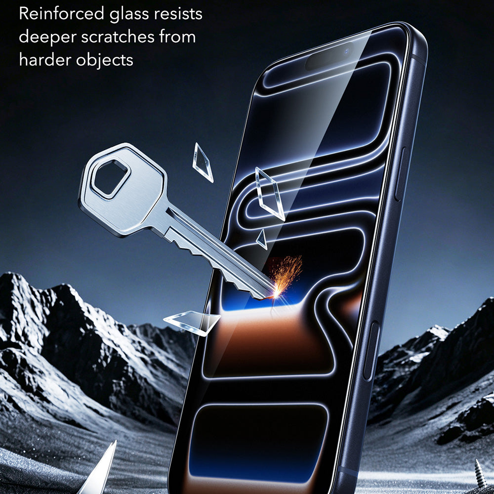 ESR Armorite UltraFit Screen Protector for Apple iPhone 18 Pro / 17 Pro, Tempered Glass, Full Glue, Set of 2 Pieces, Black