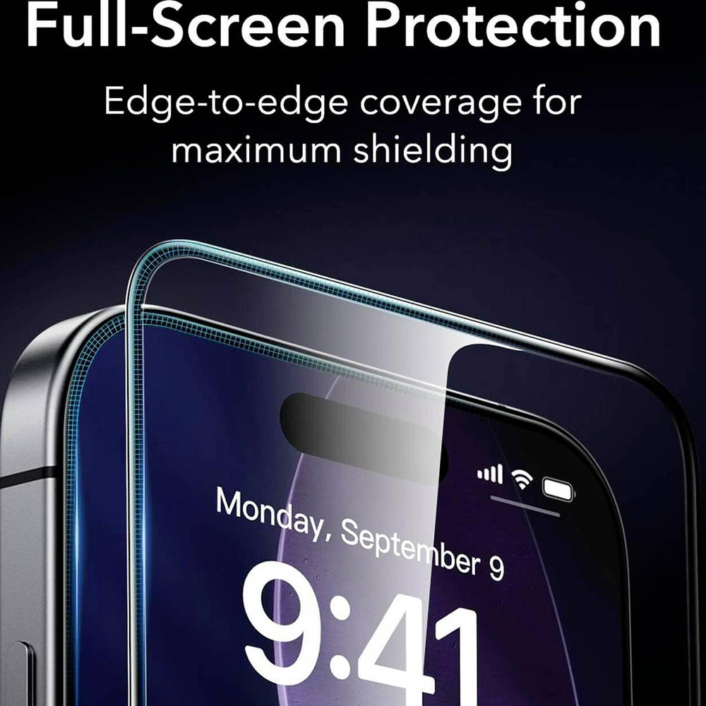 ESR Armorite UltraFit Screen Protector for Apple iPhone 18 Pro Max / 17 Pro Max, Tempered Glass, Full Glue, Set of 2 Pieces, Black
