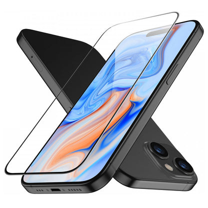 Προστατευτική Μεμβράνη Οθόνης ESR για Apple iPhone 15, Ενισχυμένο Γυαλί, Πλήρης Κόλληση, Μαύρη