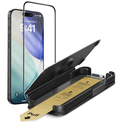 Προστατευτική Μεμβράνη Οθόνης ESR UltraFit Armorite Pro για Apple iPhone 17 / 16 Pro, Ενισχυμένο Γυαλί, Full Glue, Μαύρη
