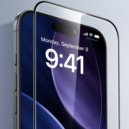 Προστατευτική Μεμβράνη Οθόνης ESR UltraFit για Apple iPhone 17 Pro Max, Ενισχυμένο Γυαλί, Πλήρης Κόλληση, Μαύρη