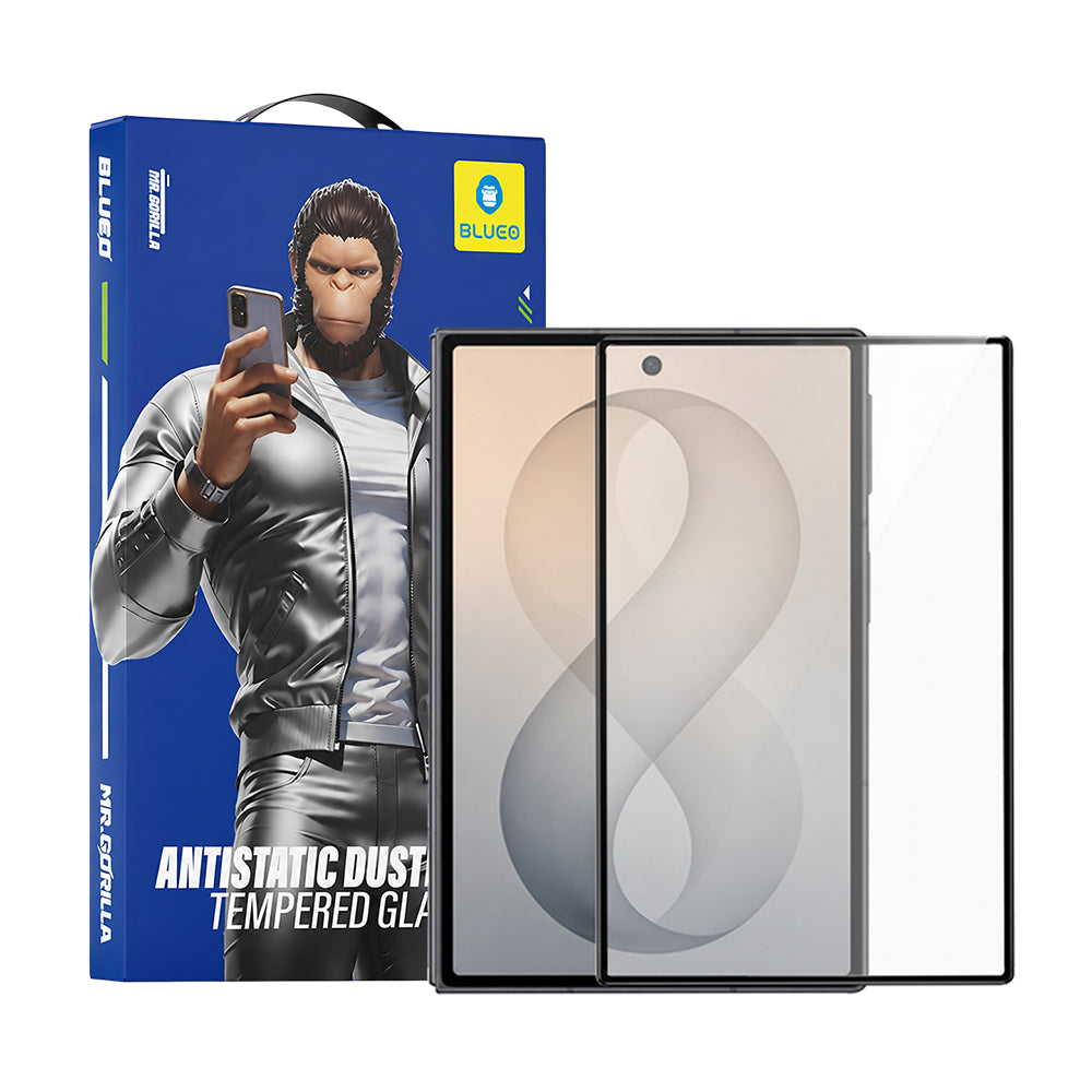 Εξωτερική Προστατευτική Μεμβράνη Οθόνης Blueo HD για Samsung Galaxy Z Fold8 F976, Ασφαλισμένο Γυαλί, Πλήρης Κόλλα, 2.5D, Μαύρο