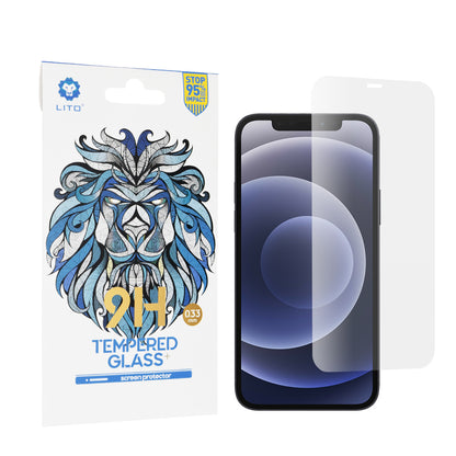 Lito Classic Screen Protector Film for Apple iPhone 12 / 12 Pro, Tempered Glass, Full Glue, 2.5D