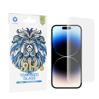 Προστατευτική μεμβράνη οθόνης Lito Classic για Apple iPhone 14 Pro, ασφαλισμένο γυαλί, πλήρης κόλλα, 2.5D