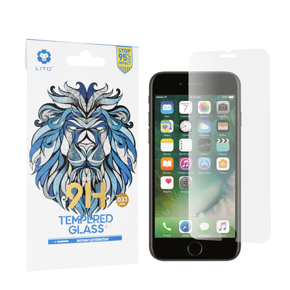 Lito Classic Screen Protector for Apple iPhone SE (2022) / SE (2020) / 8 / 7, Tempered Glass, Full Glue, 2.5D