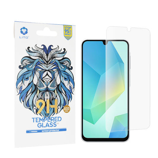 Προστατευτική μεμβράνη οθόνης Lito Classic για Samsung Galaxy A16 5G A166 / A16 4G A165, Ασφαλισμένο γυαλί, Πλήρης κόλλα, 2.5D