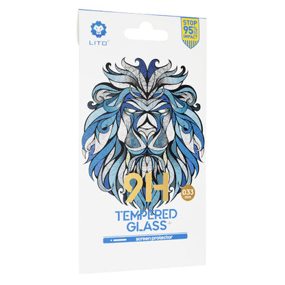 Προστατευτική μεμβράνη οθόνης Lito Classic για Samsung Galaxy F12 F127 / A12 Nacho A127 / M02 M022 / M12 M127, Ασφαλισμένο γυαλί, Πλήρης κόλλα, 2.5D