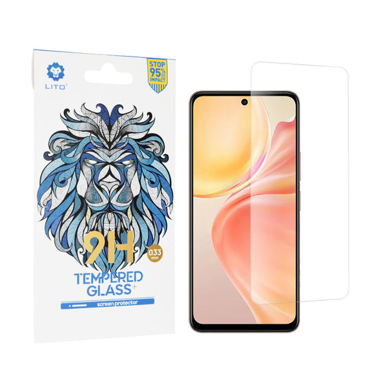 Προστατευτική μεμβράνη οθόνης Lito Classic για vivo Y28 4G, ασφαλισμένο γυαλί, πλήρης κόλλα, 2.5D