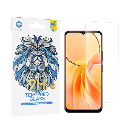 Προστατευτική μεμβράνη οθόνης Lito Classic για vivo Y28s, ασφαλισμένο γυαλί, πλήρης κόλλα, 2.5D