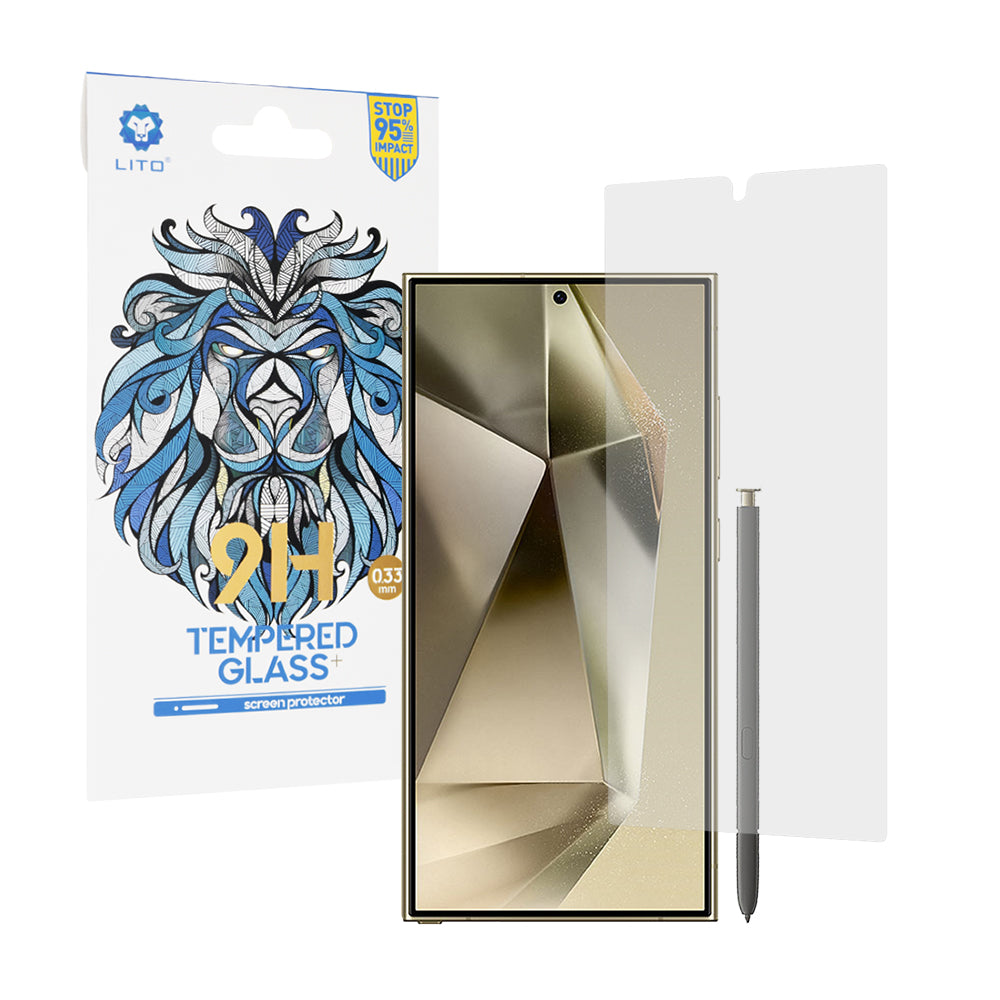 Προστατευτική μεμβράνη οθόνης Lito Classic Ultra Thin για Samsung Galaxy S24 Ultra S928, Ασφαλισμένο γυαλί, Πλήρης κόλλα, 2.5D