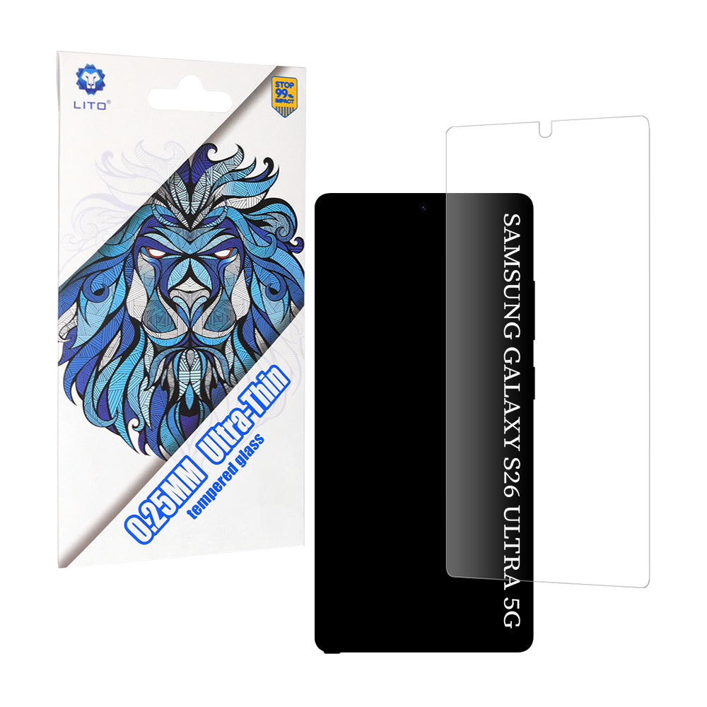 Προστατευτική Μεμβράνη Οθόνης Lito Classic Ultra Thin για Samsung Galaxy S26 Ultra S948, Ενισχυμένο Γυαλί, Full Glue, 2.5D