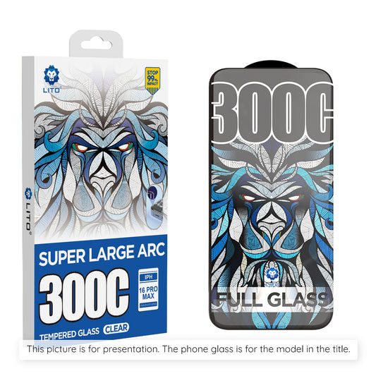 Προστατευτική Μεμβράνη Οθόνης Lito D+ Max 300C για Apple iPhone 17 Pro, Ενισχυμένο Γυαλί, Full Glue