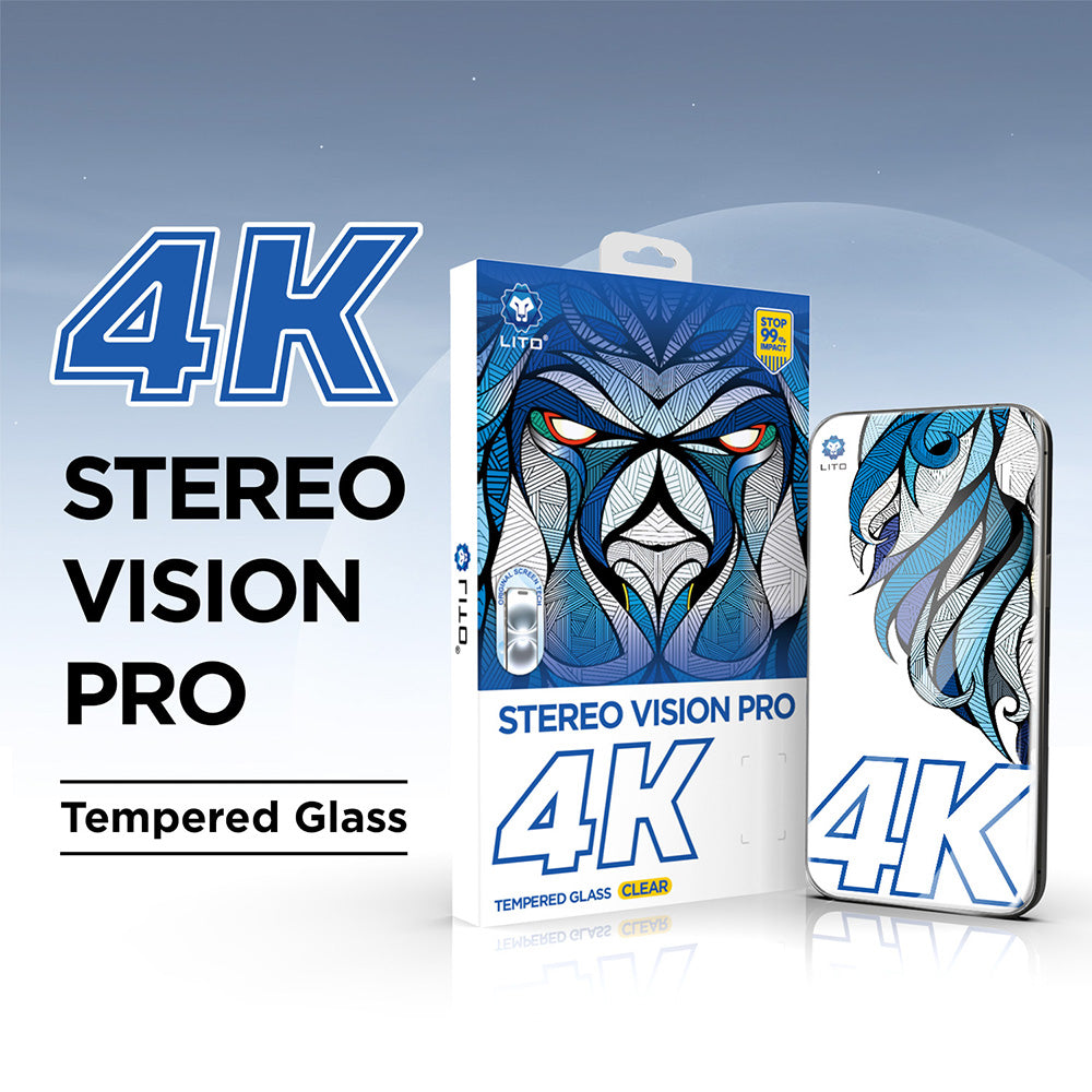 Lito D+ Max 4K Screen Protector for Apple iPhone 17 Pro Max, Tempered Glass, Full Glue, Black