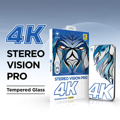 Lito D+ Max 4K Screen Protector for Apple iPhone 17 Pro Max, Tempered Glass, Full Glue, Black