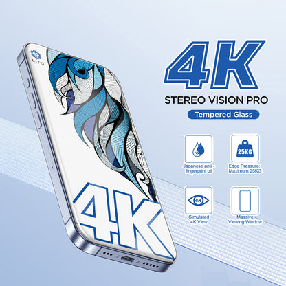 Lito D+ Max 4K Screen Protector for Apple iPhone 17 Pro Max, Tempered Glass, Full Glue, Black