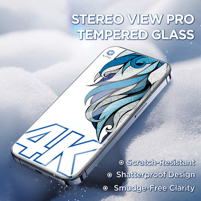 Lito D+ Max 4K Screen Protector for Apple iPhone 17 Pro Max, Tempered Glass, Full Glue, Black