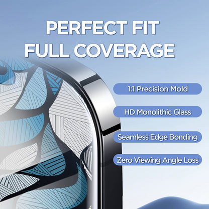 Lito D+ Max 4K Screen Protector for Apple iPhone 17 Pro Max, Tempered Glass, Full Glue, Black
