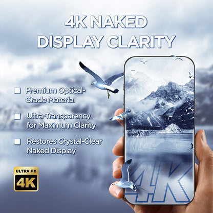 Lito D+ Max 4K Screen Protector for Apple iPhone 17 Pro Max, Tempered Glass, Full Glue, Black