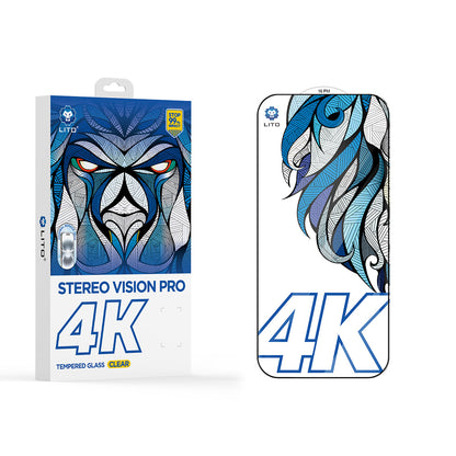Lito D+ Max 4K Screen Protector for Apple iPhone 17 Pro Max, Tempered Glass, Full Glue, Black