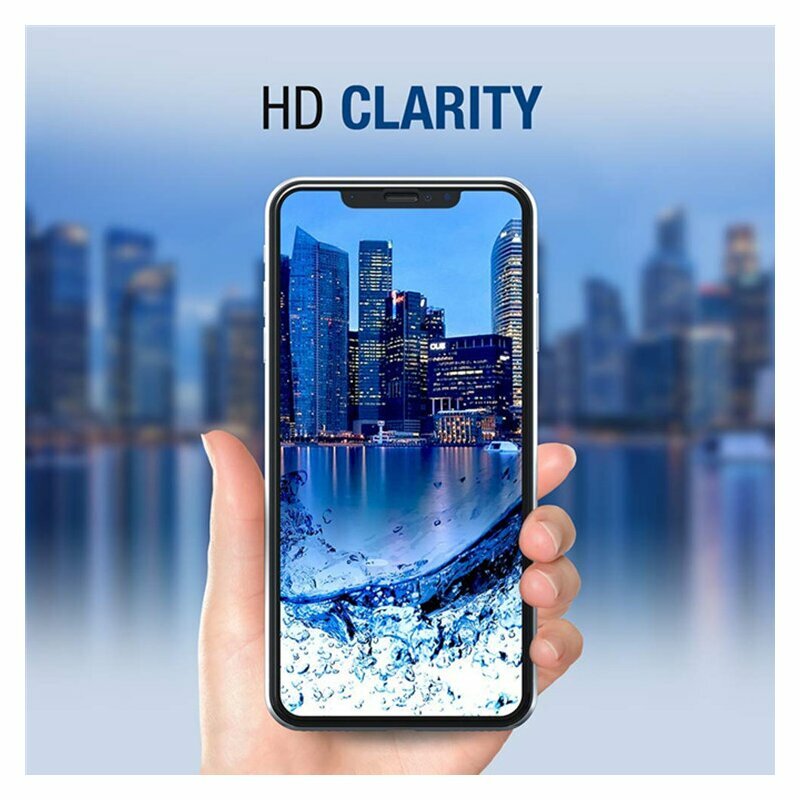 Lito HD Pro Clear Screen Protector for Samsung Galaxy A56 A566, Tempered Glass, Full Glue, Black